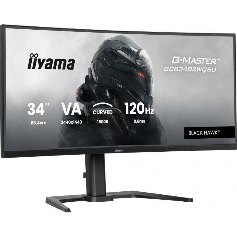iiyama GCB3482WQSU-B1 écran plat de PC 86,4 cm (34") 3440 x 1440 pixels UltraWide Quad HD LED Noir