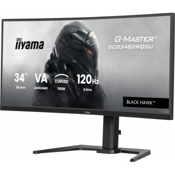 iiyama GCB3482WQSU-B1 écran plat de PC 86,4 cm (34") 3440 x 1440 pixels UltraWide Quad HD LED Noir
