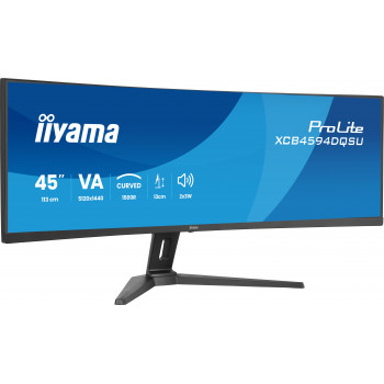 iiyama ProLite XCB4594DQSU-B1 écran plat de PC 113 cm (44.5") 5120 x 1440 pixels Dual QHD LED Noir