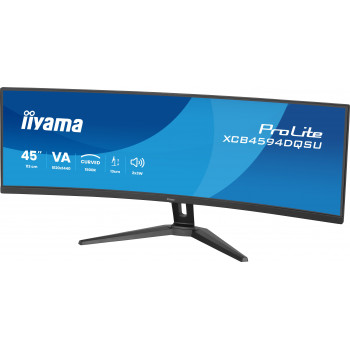 iiyama ProLite XCB4594DQSU-B1 écran plat de PC 113 cm (44.5") 5120 x 1440 pixels Dual QHD LED Noir