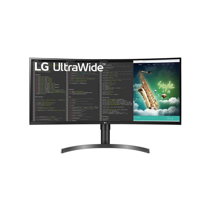 LG 35WN75CP-B écran plat de PC 88,9 cm (35") 3440 x 1440 pixels UltraWide Quad HD LED Noir