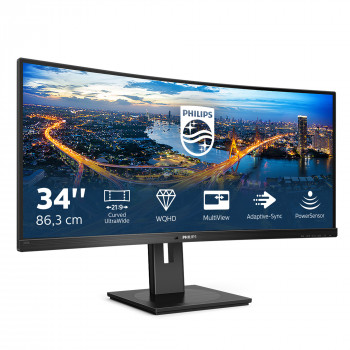 Philips B Line 345B1C 00 écran plat de PC 86,4 cm (34") 3440 x 1440 pixels Quad HD LCD Noir