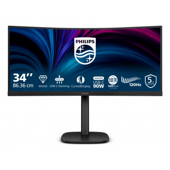 Philips 3000 series 34B2U3600C 00 écran plat de PC 86,4 cm (34") 3440 x 1440 pixels Wide Quad HD LCD Noir