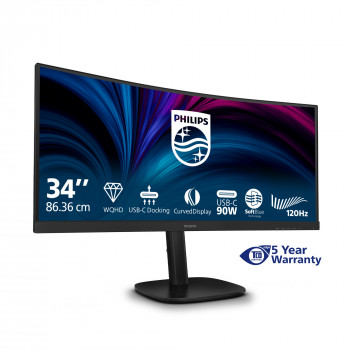 Philips 3000 series 34B2U3600C 00 écran plat de PC 86,4 cm (34") 3440 x 1440 pixels Wide Quad HD LCD Noir