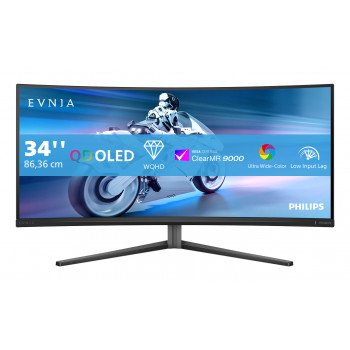 Philips Evnia 34M2C6500 00 écran plat de PC 86,4 cm (34") 3440 x 1440 pixels Wide Quad HD QD-OLED Gris