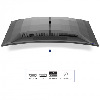 Philips Evnia 34M2C6500 00 écran plat de PC 86,4 cm (34") 3440 x 1440 pixels Wide Quad HD QD-OLED Gris