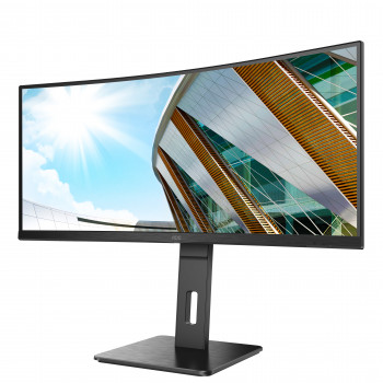 AOC P2 CU34P2A écran plat de PC 86,4 cm (34") 3440 x 1440 pixels Quad HD LED Noir