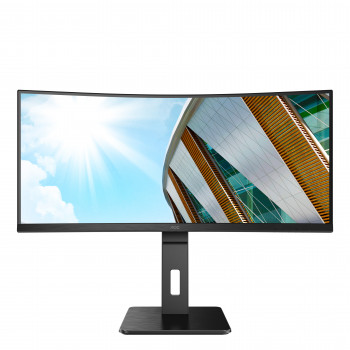 AOC P2 CU34P2A écran plat de PC 86,4 cm (34") 3440 x 1440 pixels Quad HD LED Noir