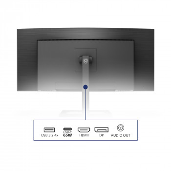 Philips E Line 346E2CUAE 00 écran plat de PC 86,4 cm (34") 3440 x 1440 pixels Wide Quad HD+ LCD Noir