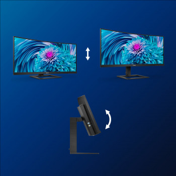 Philips E Line 346E2CUAE 00 écran plat de PC 86,4 cm (34") 3440 x 1440 pixels Wide Quad HD+ LCD Noir