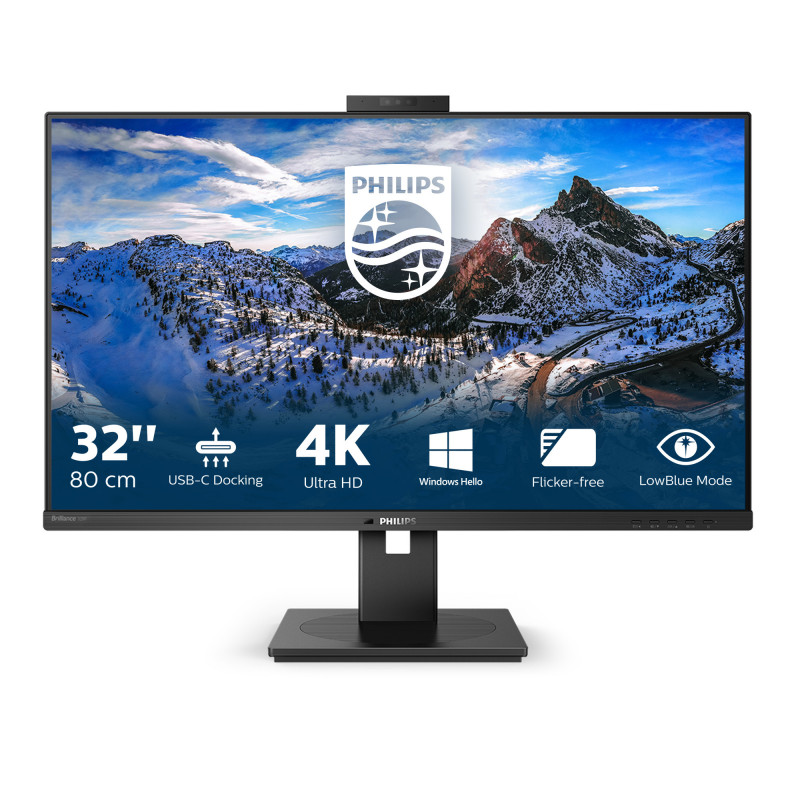 Philips P Line 329P1H 00 écran plat de PC 80 cm (31.5") 3840 x 2160 pixels 4K Ultra HD LED Noir