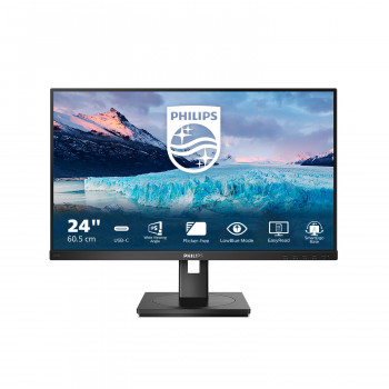 Philips S Line 243S1 00 écran plat de PC 60,5 cm (23.8") 1920 x 1080 pixels Full HD LCD Noir
