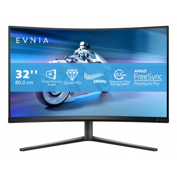 Philips Evnia 5000 32M2C5500W 00 écran plat de PC 80 cm (31.5") 2560 x 1440 pixels Quad HD LCD Noir