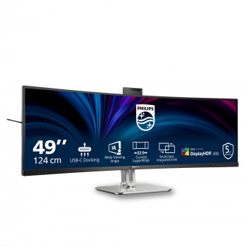 Philips 5000 series 49B2U5900CH 00 écran plat de PC 124 cm (48.8") 5120 x 1440 pixels Dual QHD LCD Noir