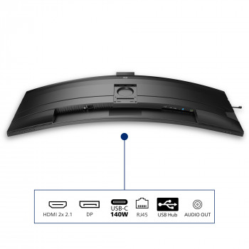 Philips 5000 series 49B2U5900CH 00 écran plat de PC 124 cm (48.8") 5120 x 1440 pixels Dual QHD LCD Noir