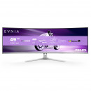 Philips Evnia 8000 49M2C8900 00 écran plat de PC 124,2 cm (48.9") 5120 x 1440 pixels Dual QHD QD-OLED Blanc