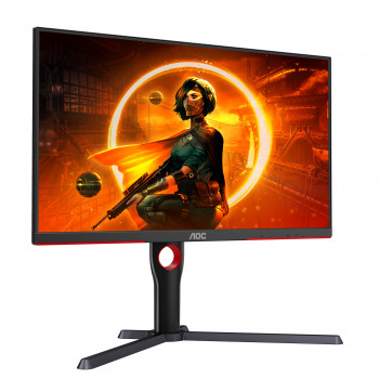 AOC G3 Q27G3XMN BK écran plat de PC 68,6 cm (27") 2560 x 1440 pixels 2K Ultra HD LED Noir, Rouge