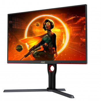 AOC G3 Q27G3XMN BK écran plat de PC 68,6 cm (27") 2560 x 1440 pixels 2K Ultra HD LED Noir, Rouge