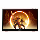 AOC 16G3 téléviseur et moniteur portables Moniteur portable Noir, Rouge 39,6 cm (15.6") TFT 1920 x 1080 pixels
