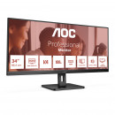 AOC U34E2M écran plat de PC 86,4 cm (34") 3440 x 1440 pixels Wide Quad HD Noir