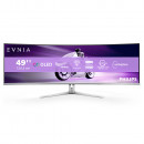 Philips Evnia 8000 49M2C8900L 00 écran plat de PC 124,2 cm (48.9") 5120 x 1440 pixels Dual QHD QD-OLED Blanc