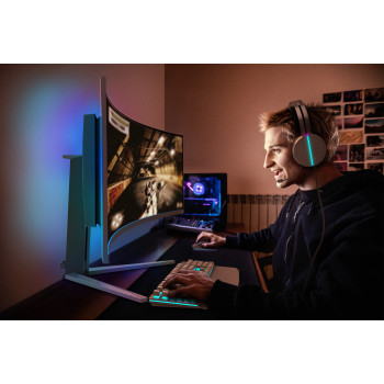 Philips Evnia 8000 49M2C8900L 00 écran plat de PC 124,2 cm (48.9") 5120 x 1440 pixels Dual QHD QD-OLED Blanc