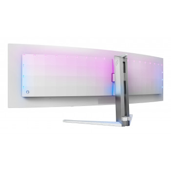 Philips Evnia 8000 49M2C8900L 00 écran plat de PC 124,2 cm (48.9") 5120 x 1440 pixels Dual QHD QD-OLED Blanc