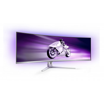 Philips Evnia 8000 49M2C8900L 00 écran plat de PC 124,2 cm (48.9") 5120 x 1440 pixels Dual QHD QD-OLED Blanc
