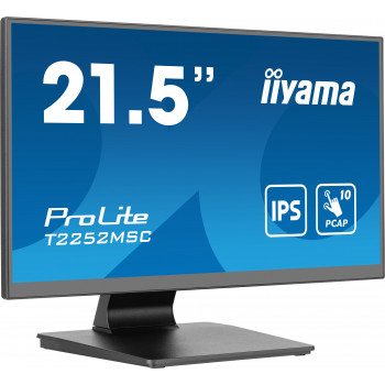 iiyama ProLite T2252MSC-B2 écran plat de PC 54,6 cm (21.5") 1920 x 1080 pixels Full HD LCD Écran tactile Noir