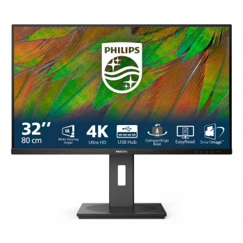 Philips 3000 series 32B1N3800 00 écran plat de PC 81,3 cm (32") 3840 x 2160 pixels 4K Ultra HD LCD Noir