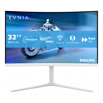 Philips Evnia 5000 32M2C5501 00 écran plat de PC 80 cm (31.5") 2560 x 1440 pixels Quad HD LCD Blanc