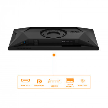 AOC G4 25G4SXU écran plat de PC 62,2 cm (24.5") 1920 x 1080 pixels Full HD LED Noir, Gris