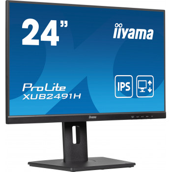 iiyama ProLite XUB2491H-B1 écran plat de PC 60,5 cm (23.8") 1920 x 1080 pixels Full HD LED Noir