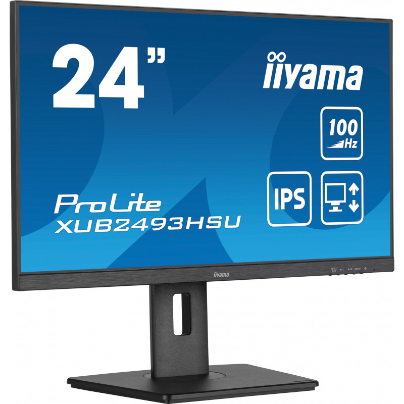 iiyama XUB2493HSU-B7 écran plat de PC 60,5 cm (23.8") 1920 x 1080 pixels Full HD LED Noir