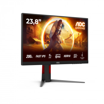 AOC G4 24G4HA écran plat de PC 60,5 cm (23.8") 1920 x 1080 pixels Full HD LED Noir, Rouge