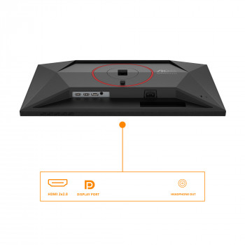 AOC G4 24G4HA écran plat de PC 60,5 cm (23.8") 1920 x 1080 pixels Full HD LED Noir, Rouge