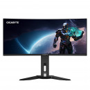 GIGABYTE Moniteur de jeu courbé OLED WQHD MO34WQC2 de 34" - 3440 x 1440, 240Hz, 0.03ms, KVM, 250 cd m², FreeSync Premium Pro,