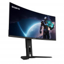 GIGABYTE Moniteur de jeu courbé OLED WQHD MO34WQC2 de 34" - 3440 x 1440, 240Hz, 0.03ms, KVM, 250 cd m², FreeSync Premium Pro,