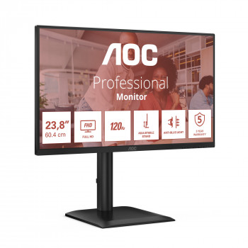 AOC 24E4U écran plat de PC 60,5 cm (23.8") 1920 x 1080 pixels Full HD LED Noir