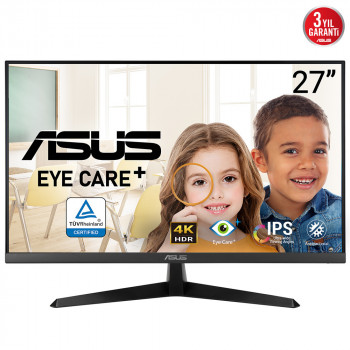ASUS VY27UQ écran plat de PC 68,6 cm (27") 3840 x 2160 pixels 4K Ultra HD LCD Noir