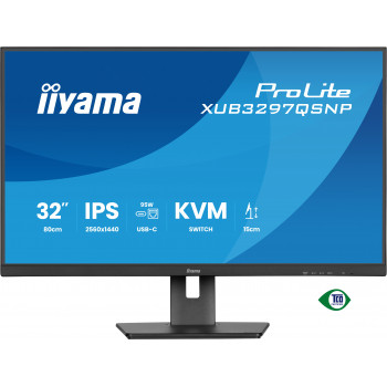 iiyama ProLite XUB3297QSNP-B1 écran plat de PC 81,3 cm (32") 2560 x 1440 pixels Quad HD LED Noir