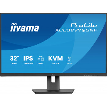 iiyama ProLite XUB3297QSNP-B1 écran plat de PC 81,3 cm (32") 2560 x 1440 pixels Quad HD LED Noir