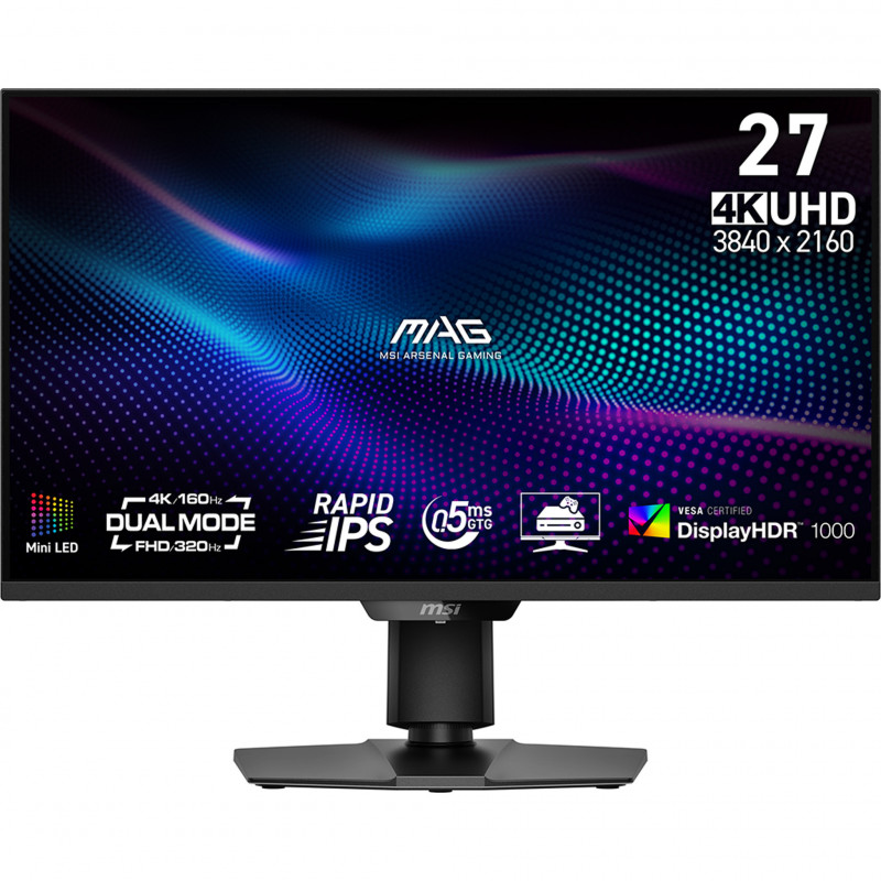 MSI MAG 274UPDF E16M écran plat de PC 68,6 cm (27") 3840 x 2160 pixels 4K Ultra HD LED Noir
