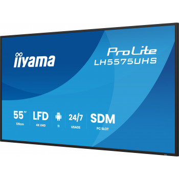 iiyama LH5575UHS-B2AG Écran d'affichage dynamique Écran plat de signalisation numérique 138,7 cm (54.6") LCD Wifi 500 cd m² 4K