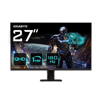 GIGABYTE GS27QA Moniteur de jeu 27" QHD - 2560 x 1440 (QHD), 180Hz, 1ms, 300 cd m2, FreeSync, HDR Ready, HDMI 2.0, DisplayPort