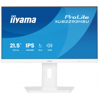iiyama ProLite XUB2293HSU-W7 écran plat de PC 54,6 cm (21.5") 1920 x 1080 pixels Full HD LED Blanc