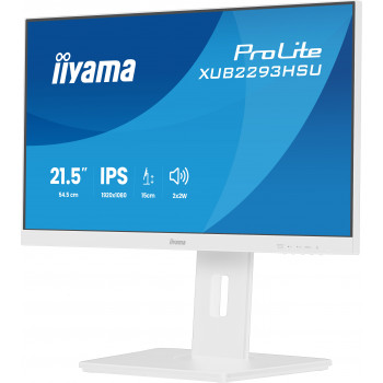 iiyama ProLite XUB2293HSU-W7 écran plat de PC 54,6 cm (21.5") 1920 x 1080 pixels Full HD LED Blanc