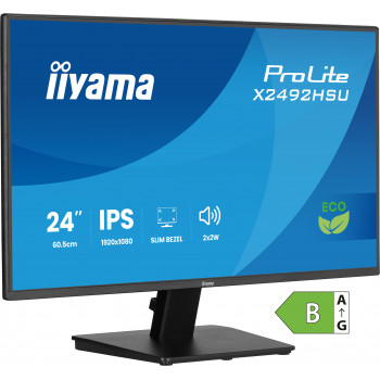 iiyama ProLite X2492HSU-B1 écran plat de PC 60,5 cm (23.8") 1920 x 1080 pixels Full HD LED Noir
