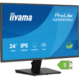iiyama ProLite X2492HSU-B1 écran plat de PC 60,5 cm (23.8") 1920 x 1080 pixels Full HD LED Noir