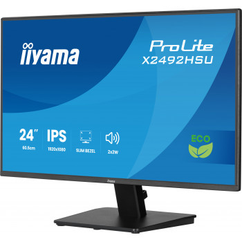 iiyama ProLite X2492HSU-B1 écran plat de PC 60,5 cm (23.8") 1920 x 1080 pixels Full HD LED Noir